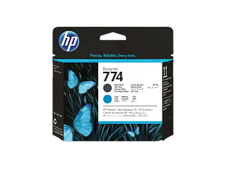 HP 774 Matte Black/Cyan DesignJet Printhead (P2W01A)