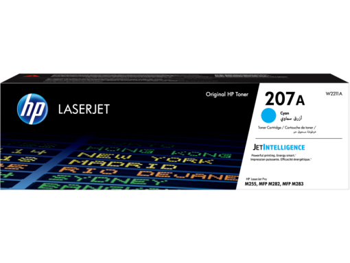 HP 207A Cyan Original LaserJet Toner Cartridge (W2211A)