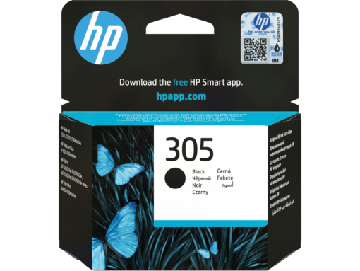 HP 305 Black Original Ink Cartridge (3YM61AE)