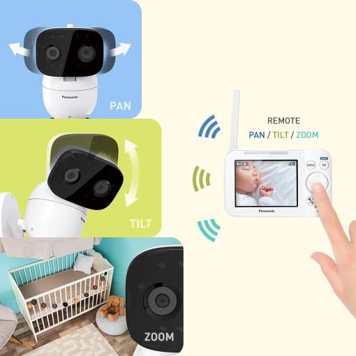 Panasonic Baby Monitor with Camera and Audio, 3.5” Color Video