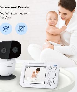 Panasonic Baby Monitor with Camera and Audio, 3.5” Color Video