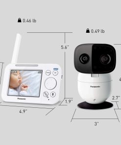 Panasonic Baby Monitor with Camera and Audio, 3.5” Color Video