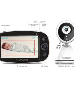 Summer Infant Baby Pixel DUO Zoom HD 5.0 Inch High Definition Video Monitor